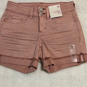 NWT So Low Rise Midi shorts girls size 0